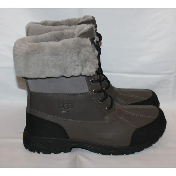 UGG MEN'S BUTTE COLD WEATHER WATERPROOF WINTER SNOW‎ BOOTS METAL GRAY