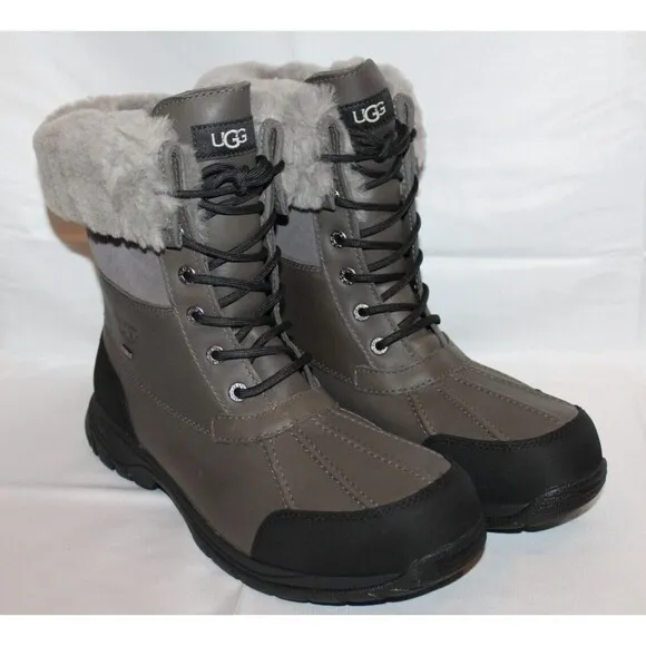 UGG MEN'S BUTTE COLD WEATHER WATERPROOF WINTER SNOW‎ BOOTS METAL GRAY
