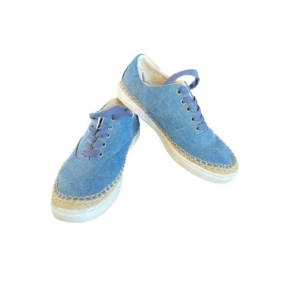 UGG Navy Canvas sneaker boat shoe EYEN II lace up women’s 7