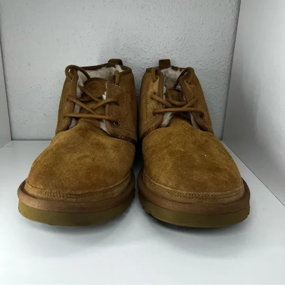 UGG Neumel Chestnut Suede Sheepskin Chukka Ankle Boots Shoes Size US 13 Men