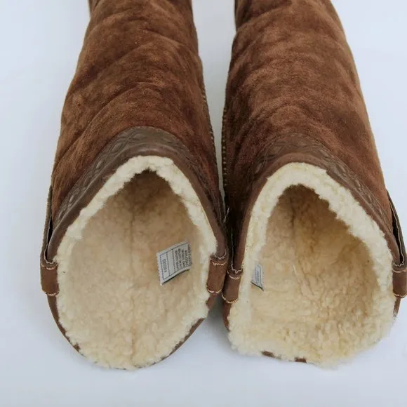 UGG Swell Sherpa Suede Tall Boots