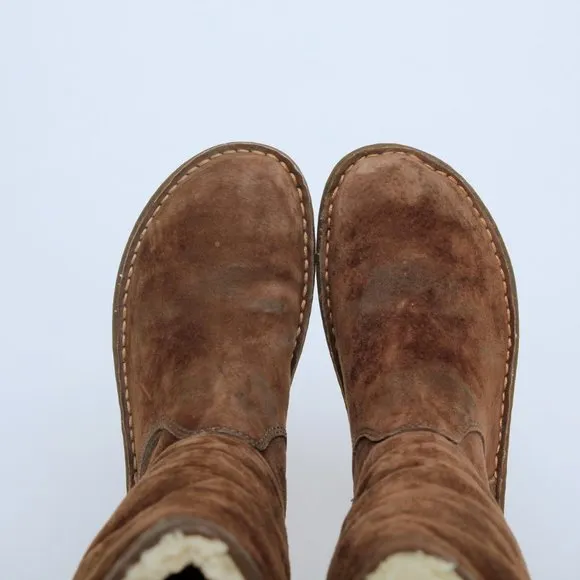 UGG Swell Sherpa Suede Tall Boots