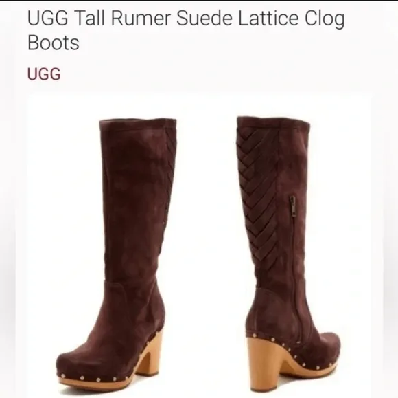 Ugg tall rumor suede lattice tall boots