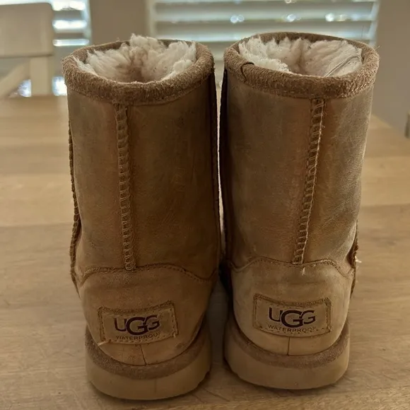UGG Toddler Classic Short Water Resistant Shearling Boot Chestnut Brown 10