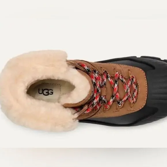 UGG Women’s Adiroam Hiker Brown Leather Boots