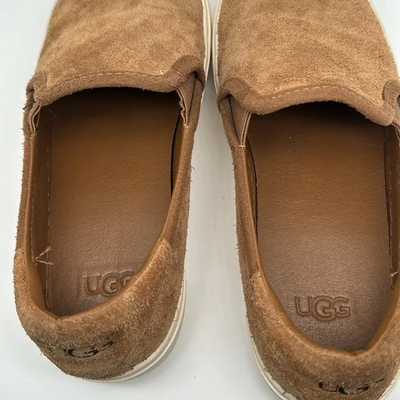 UGG‎ Women's Jass Brown Tan Suede Slip-On Sneakers Shoes Size 7.5