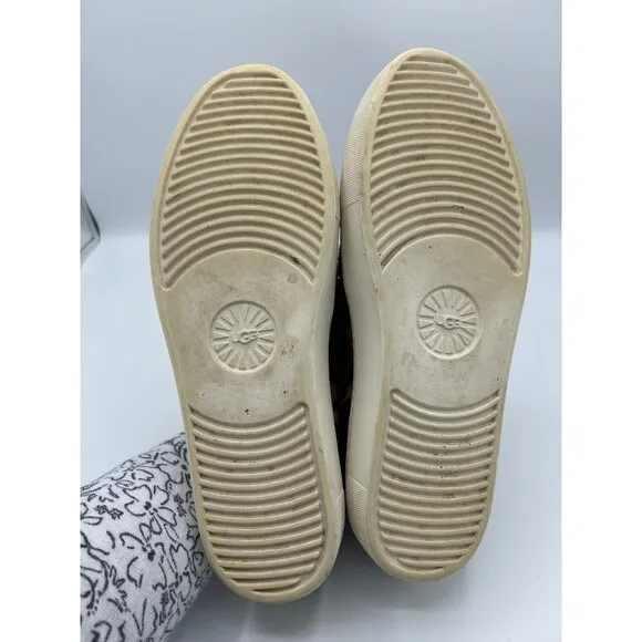 Ugg Women's Leopard Print Slip-On Loafer Sneakers Size 9 Casual
