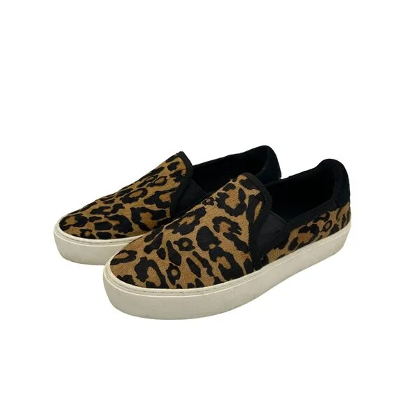 Ugg Women's Leopard Print Slip-On Loafer Sneakers Size 9 Casual