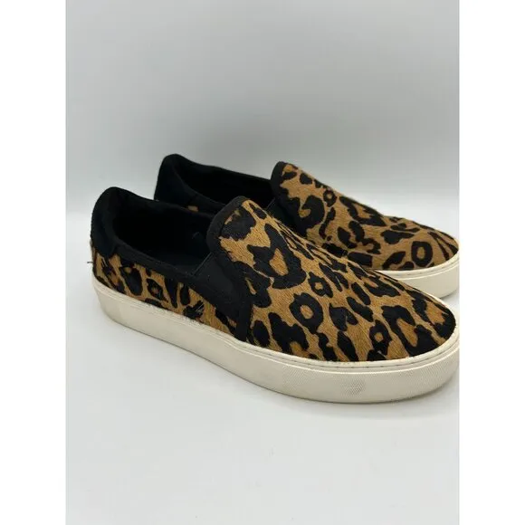 Ugg Women's Leopard Print Slip-On Loafer Sneakers Size 9 Casual