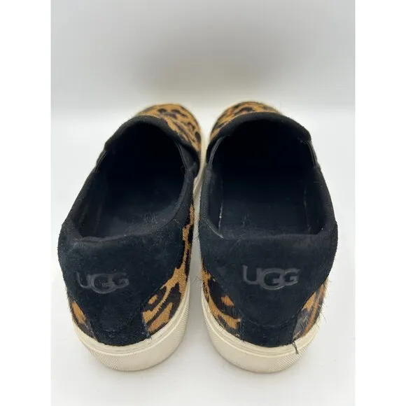 Ugg Women's Leopard Print Slip-On Loafer Sneakers Size 9 Casual