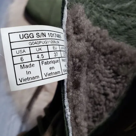 Ugg Australia  Olive Green Kilmer MilitaryWomen's Boot Shoes Size 6