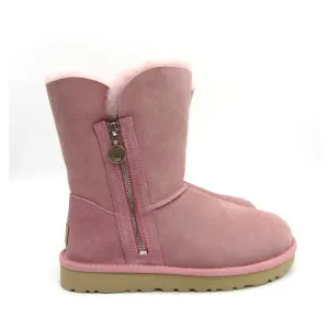 UGG Bailey Zip Short Women's Boots In Seashell Pink Sz 6