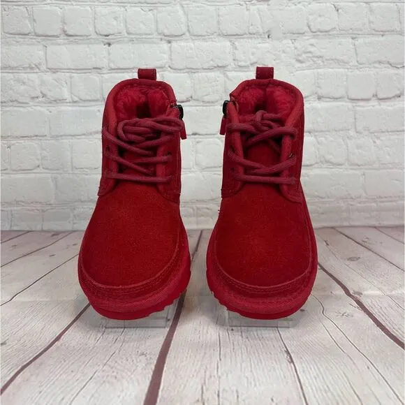 Ugg Neumel II Suede Chukka Red Boots Toddlers Size 9 (S/N 1017320T)