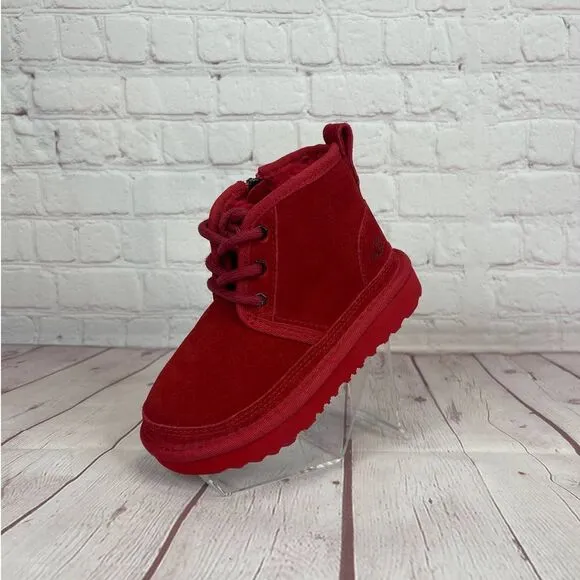 Ugg Neumel II Suede Chukka Red Boots Toddlers Size 9 (S/N 1017320T)