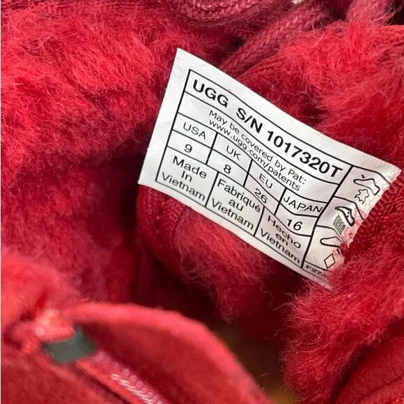 Ugg Neumel II Suede Chukka Red Boots Toddlers Size 9 (S/N 1017320T)