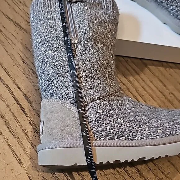 UGG tall knit sequin sparkley boot  size 13
