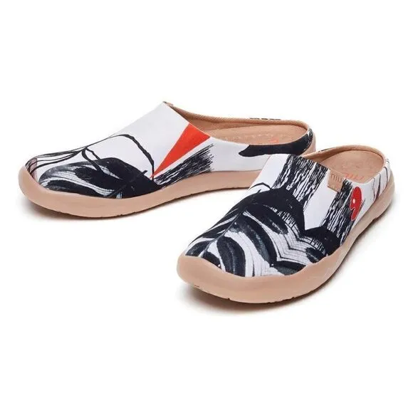 UIN Men's Comfort Mules Walking Casual Travel Shoes Malaga (The Palm- Slipper)