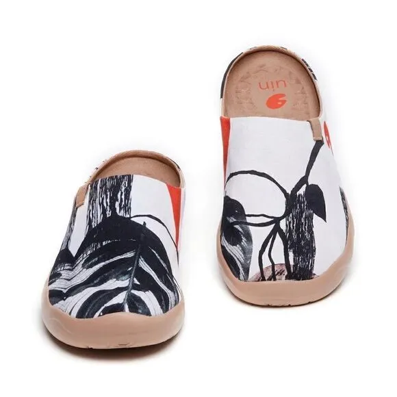 UIN Men's Comfort Mules Walking Casual Travel Shoes Malaga (The Palm- Slipper)