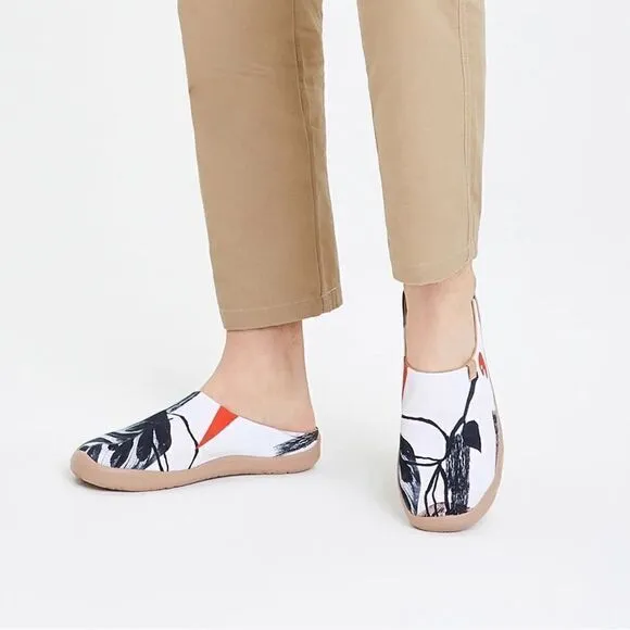 UIN Men's Comfort Mules Walking Casual Travel Shoes Malaga (The Palm- Slipper)