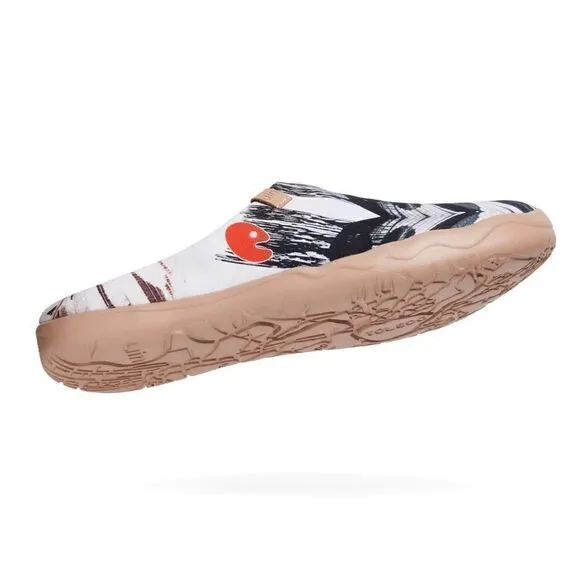 UIN Men's Comfort Mules Walking Casual Travel Shoes Malaga (The Palm- Slipper)