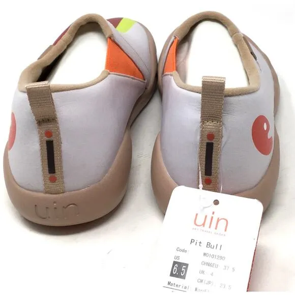 UIN Pit Bull Women's Size 6.5 Multi-Color Micro Fiber Leather Upper Slip On Shoe