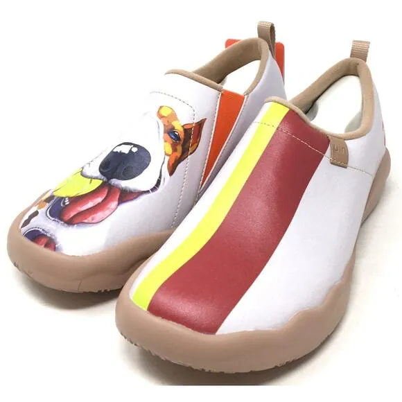 UIN Pit Bull Women's Size 6.5 Multi-Color Micro Fiber Leather Upper Slip On Shoe
