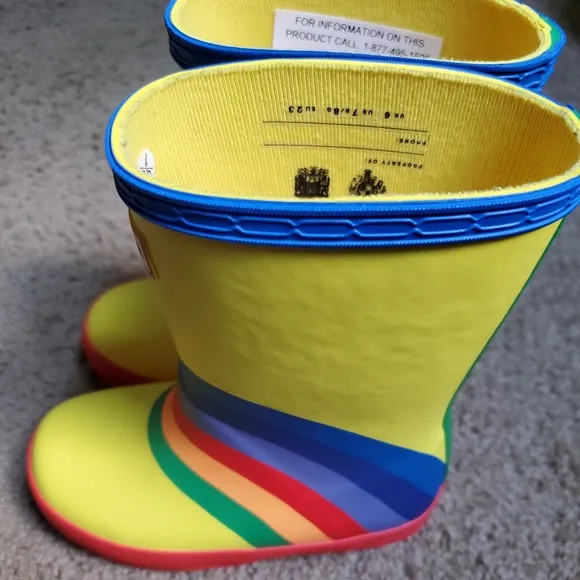 UK 6 Hunter Kids First Classic Rainbow Sky Multicoloured Rubber 7 B/ 8 G