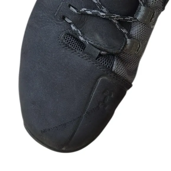 Under Armour Culver Mid Black Gray Leather Waterproof Boots Hiking Shoes Mens 14