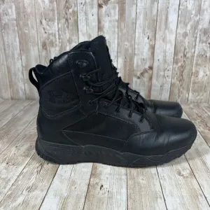 Under Armour stellar Black Tactical Combat Boots Mens 10.5 Durable‎ Lace-Up