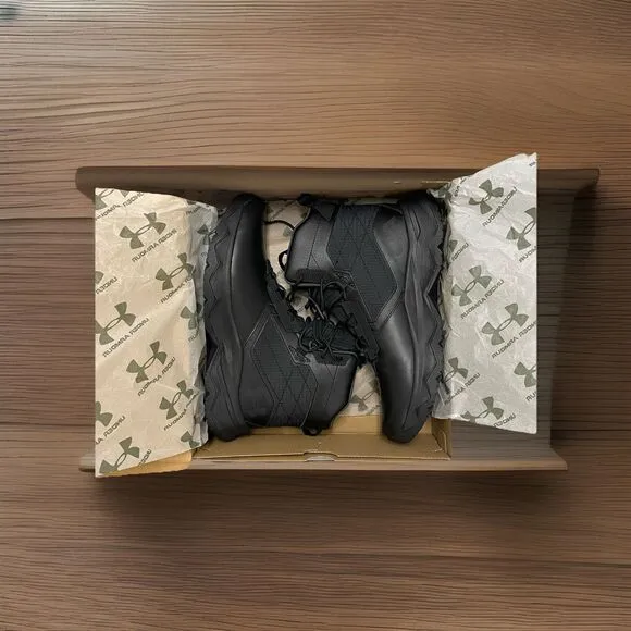 Under Armour Stellar G2 6&quot; Combat Tactical Boots Black Mens Size 8.5 3025577-001