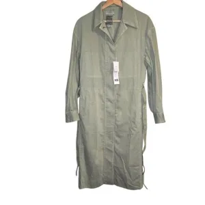 UNIQLO U Shirt Coat - Army Green - Size Small - NWT 0221
