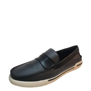 Unlisted By Kenneth Cole Men's Casual Un-Anchor Slip On Boat Shoes 8.5M Black