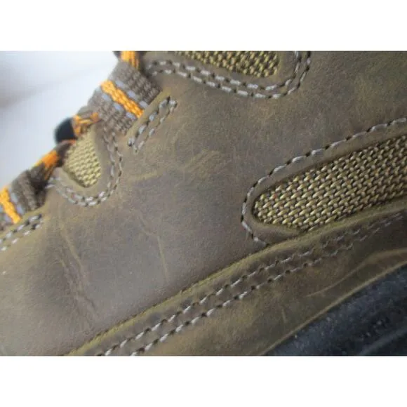USED KEEN Men's Utility Braddock Low Soft Toe Industrial Shoes,Brown/Orange-Sz10