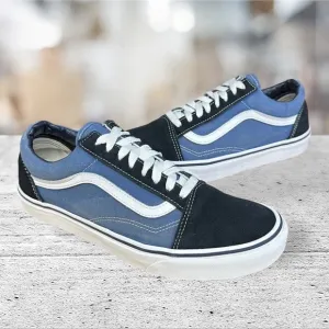 Vans Authentic Blue Low Top Canvas Skateboard Sneakers Shoes Men's 9 Wm 10.5