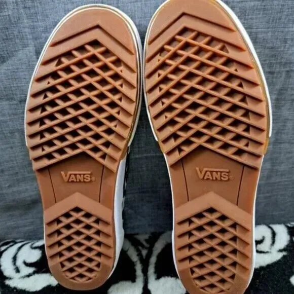 Vans classic black and white checkered canvas shoes