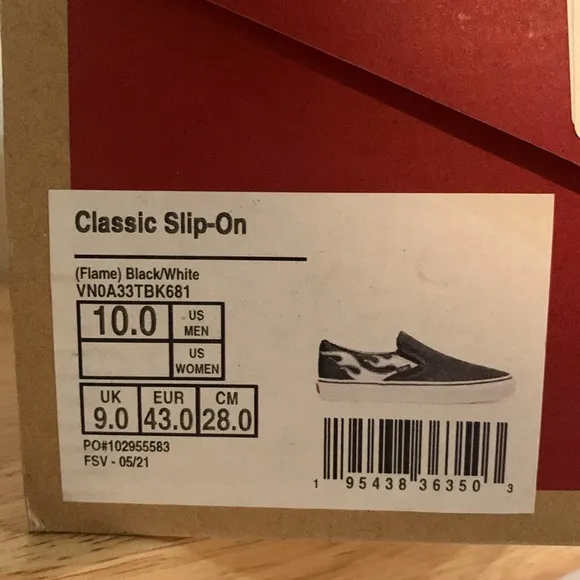 Vans Classic Slip-On Sneakers - Flame