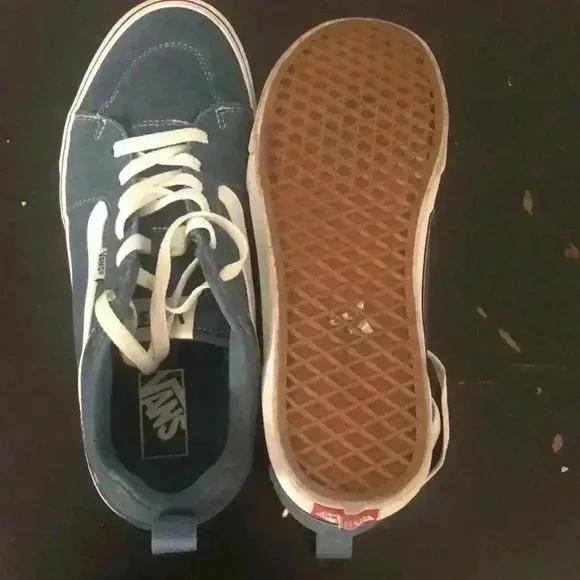 Vans Fillmore skate shoes men’s size 10.5  suede/canvas teal EUC