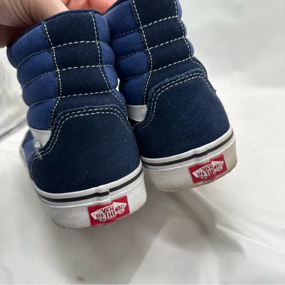 VANS Filmore Hi Navy Blue Suede Canvas Shoes Men's Size 13