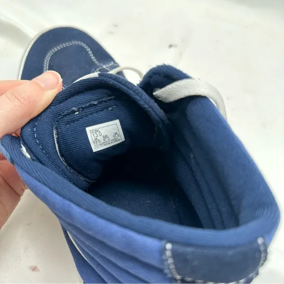 VANS Filmore Hi Navy Blue Suede Canvas Shoes Men's Size 13