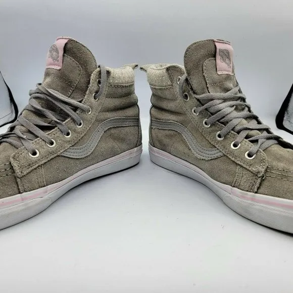 Vans Girls 721356 Olive Canvas Lace Up High Top Ro