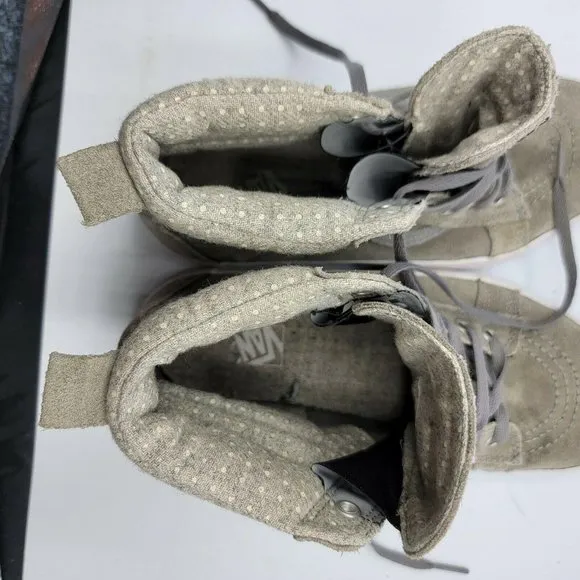 Vans Girls 721356 Olive Canvas Lace Up High Top Ro
