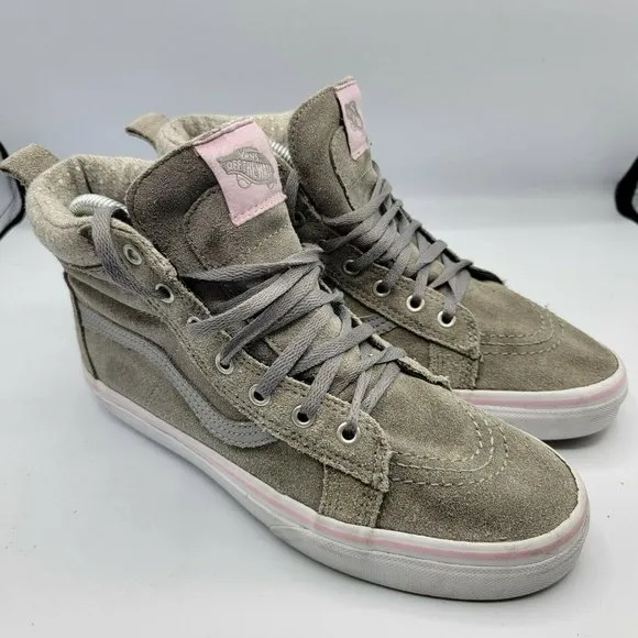 Vans Girls 721356 Olive Canvas Lace Up High Top Ro