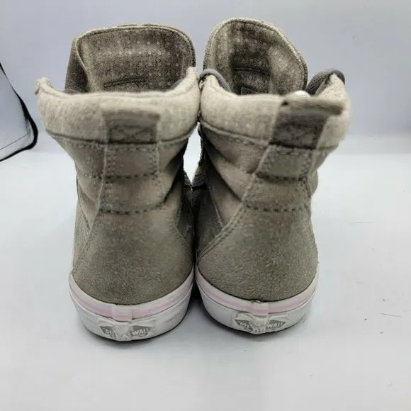 Vans Girls 721356 Olive Canvas Lace Up High Top Ro