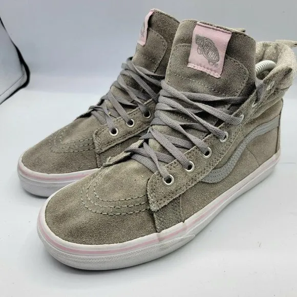 Vans Girls 721356 Olive Canvas Lace Up High Top Ro