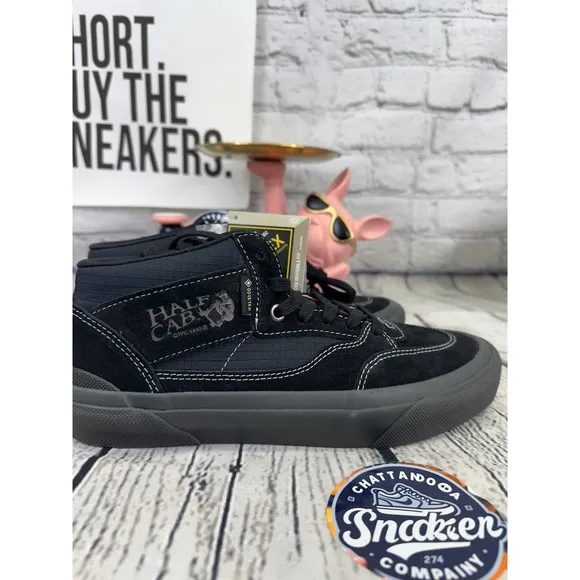 Vans Half Cab Gore-Tex MTE-3 Shoes Mens 7.5 Womens 9 Black Gortex Skateboarding