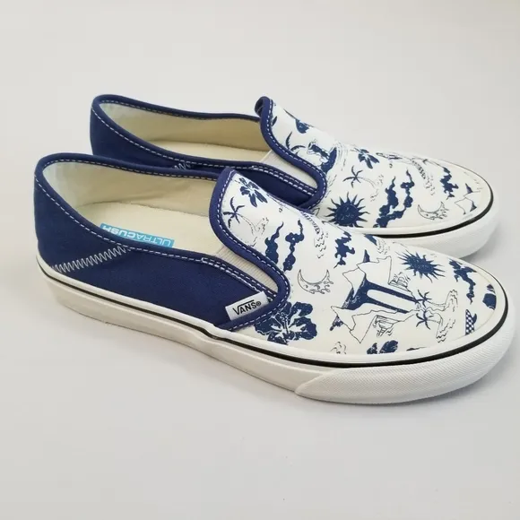 Vans Island Dream Slip-On Shoes Sneakers Women 9.5 Men 8