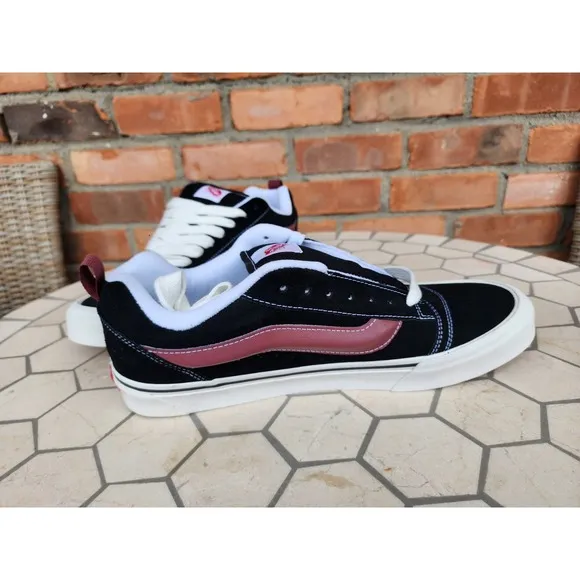 Vans Knu Skool Port Black  Size US 13 Men's New Rare VN0009QC2Q1 Sneakers
