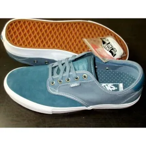Vans Men's Chima Ferguson Pro Mirage Blue White Suede Canvas shoes Sizes NIB