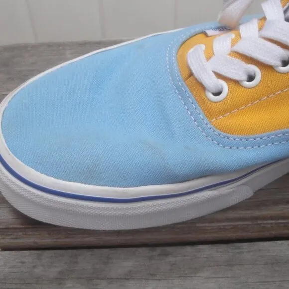 Vans Men's Shoes ERA CANVAS 'COLOR BLOCK Blue Pink and Orange 10.5