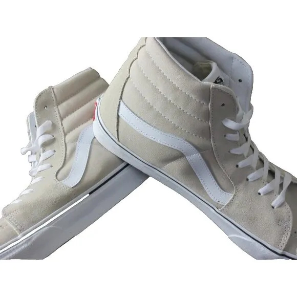 Vans Men's Sk8-Hi Color theory French Oak Beige Canvas Suede shoes Sizes NIB